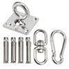 Hammock Hanging Kit Stainless Steel Swing Ceiling Mount Set Swivel Hangers for Yoga Swing Sandbag
