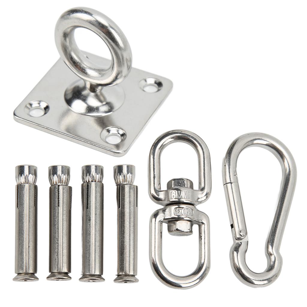 Hammock Hanging Kit Stainless Steel Swing Ceiling Mount Set Swivel Hangers for Yoga Swing Sandbag