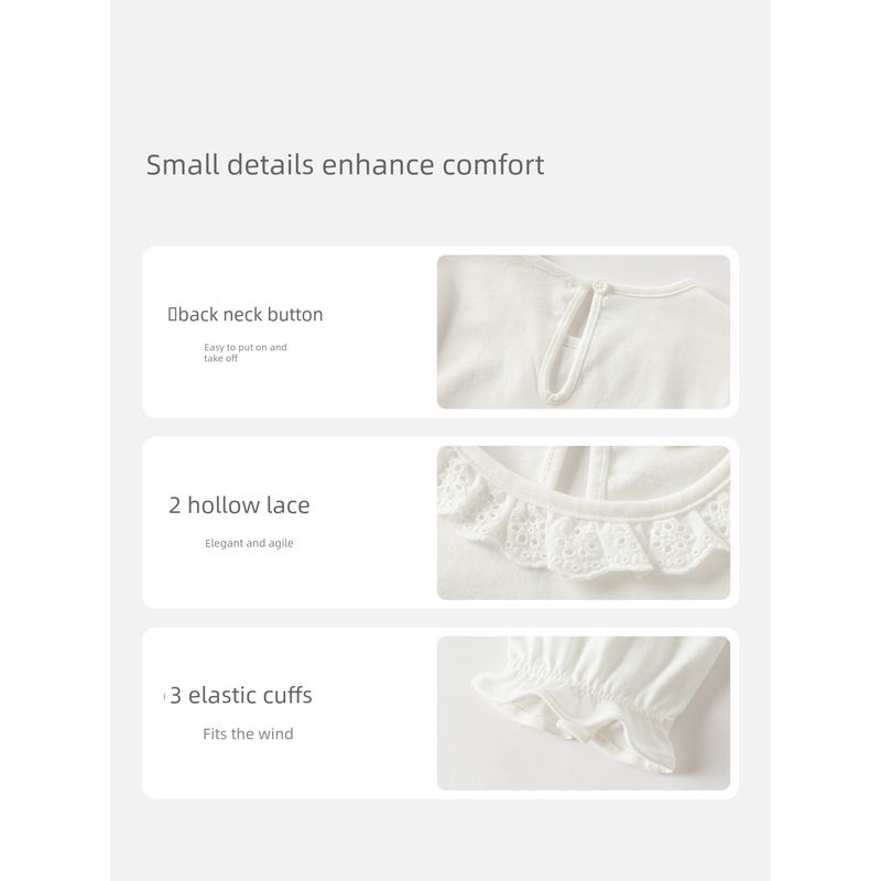 David Bella Girls' Long-Sleeved T-Shirt Kidsren's Pure Cotton Bottoming Shirt for Girls 2026 Spring New Style Girls' Tops Kidsren's Clothing