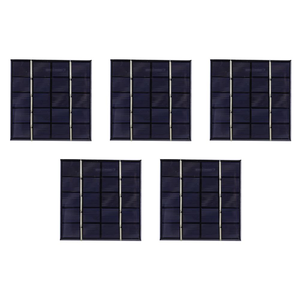 2-5Pcs Solar Charging Panel for Light 3W 5V Portable Photovoltaic Cells Solar Plate for 3.7V Battery 3-5V Battery/Phone Charger
