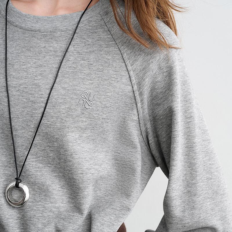 Chuyu Women's Cotton Loose Sweatshirt Dress