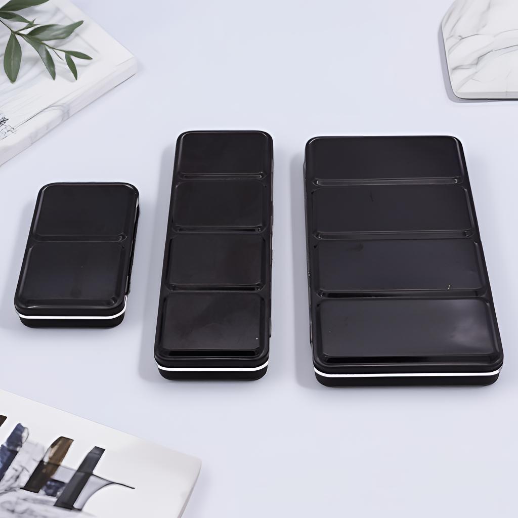 

Portable Tinplate Watercolor Paint Box - Flip-Top, Three-Fold Case with 12/24/48 Colors 12 Colors