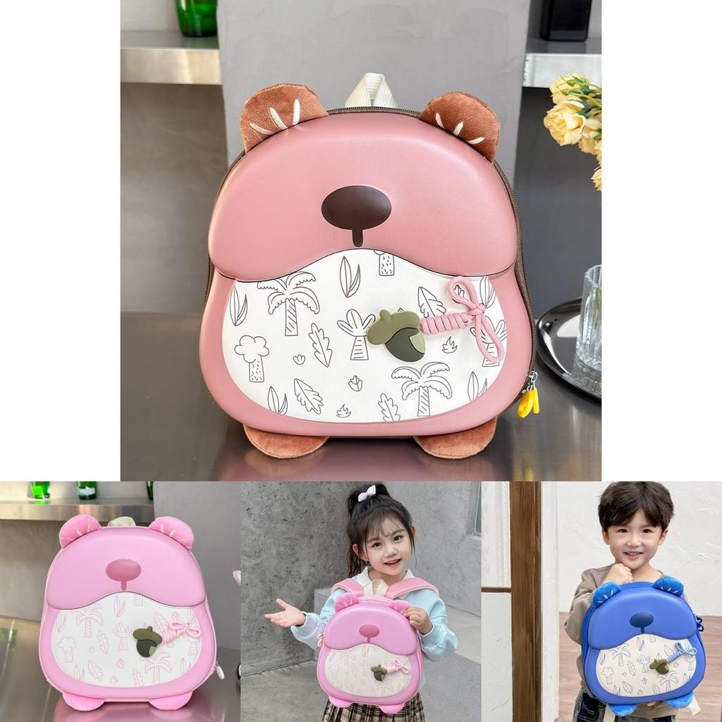 Fun And Playful Kids Backpack With Solid Color Patterns For School And Everyday Use