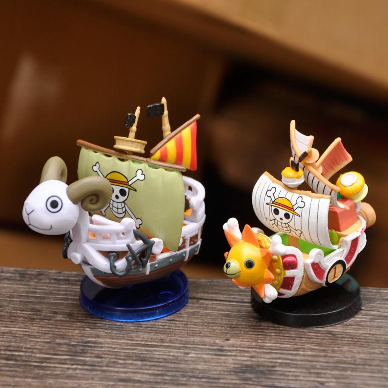 One Piece Figur Luffy Going Merry Zusammenbau Boot Modell Piratenschiff Dekoration Jungen Spielzeug Kinder Geburtstagsgeschenk THOUSAND SUNNY Kinderfreundlich Unterhaltsam Spaß