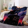 1pc Batman, Cityscape Flannel Blanket Soft Warm Throw for Home, Office, Travel, All-Season Cozy Bedding GiftL1112
