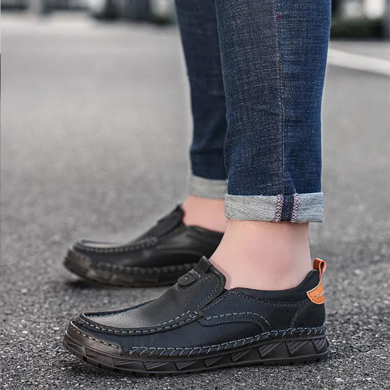 Fashion Big Size47 48 Men Casual Shoes Fashion Leather Shoes for Men Spring Autumn Men's Flat Shoes Driving Sneakers Zapatos Hombre