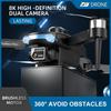 F169 Foldable 8K Dual Camera Drone with Optical Flow Positioning and Remote Control for Aerial Photography