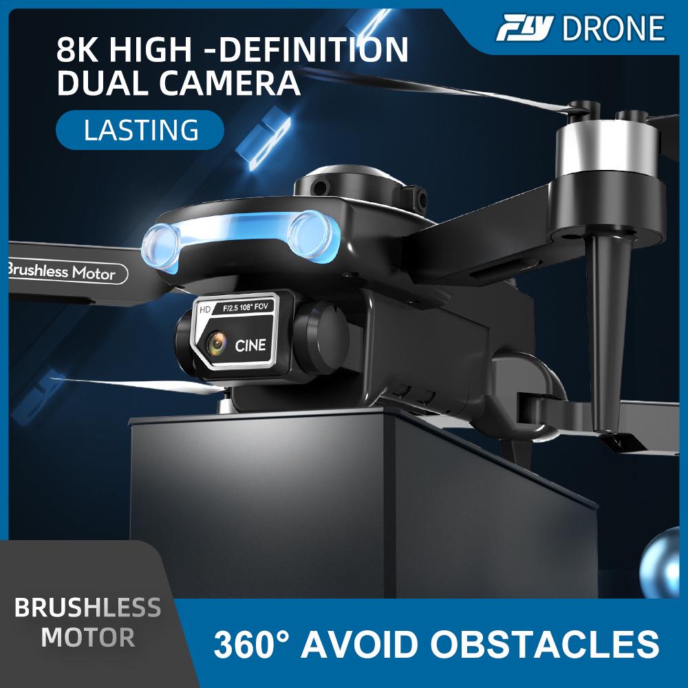 F169 Foldable 8K Dual Camera Drone with Optical Flow Positioning and Remote Control for Aerial Photography
