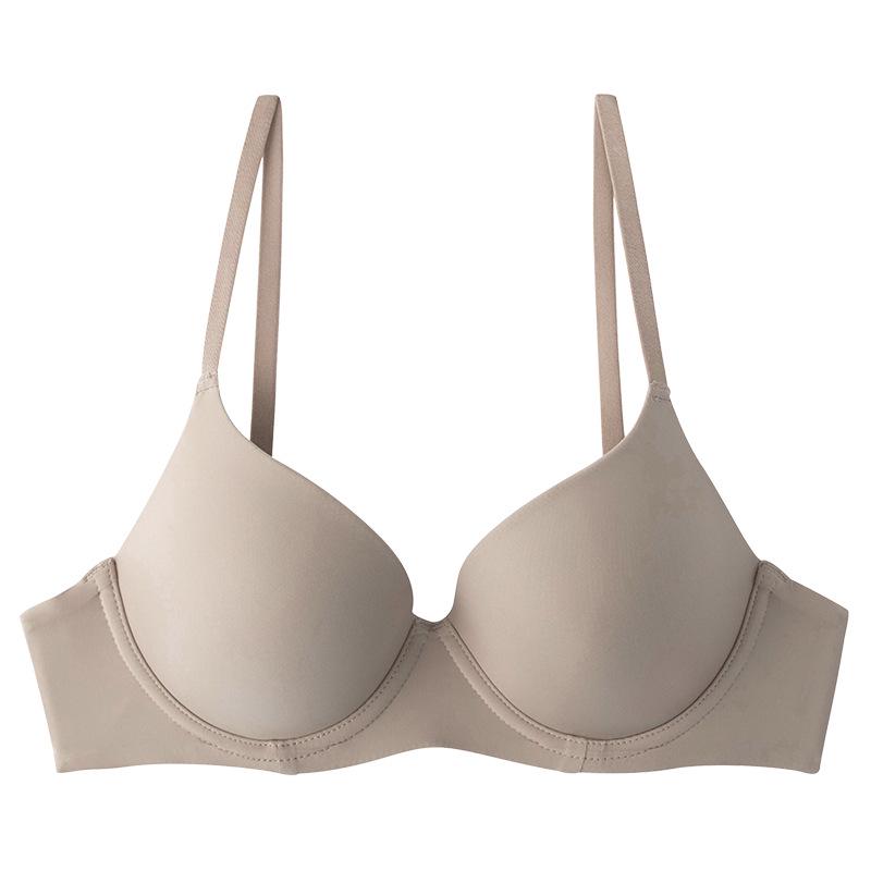 

Seamless Front Buckle Bra Set with Smooth Fit and Soft Steel Ring 90D