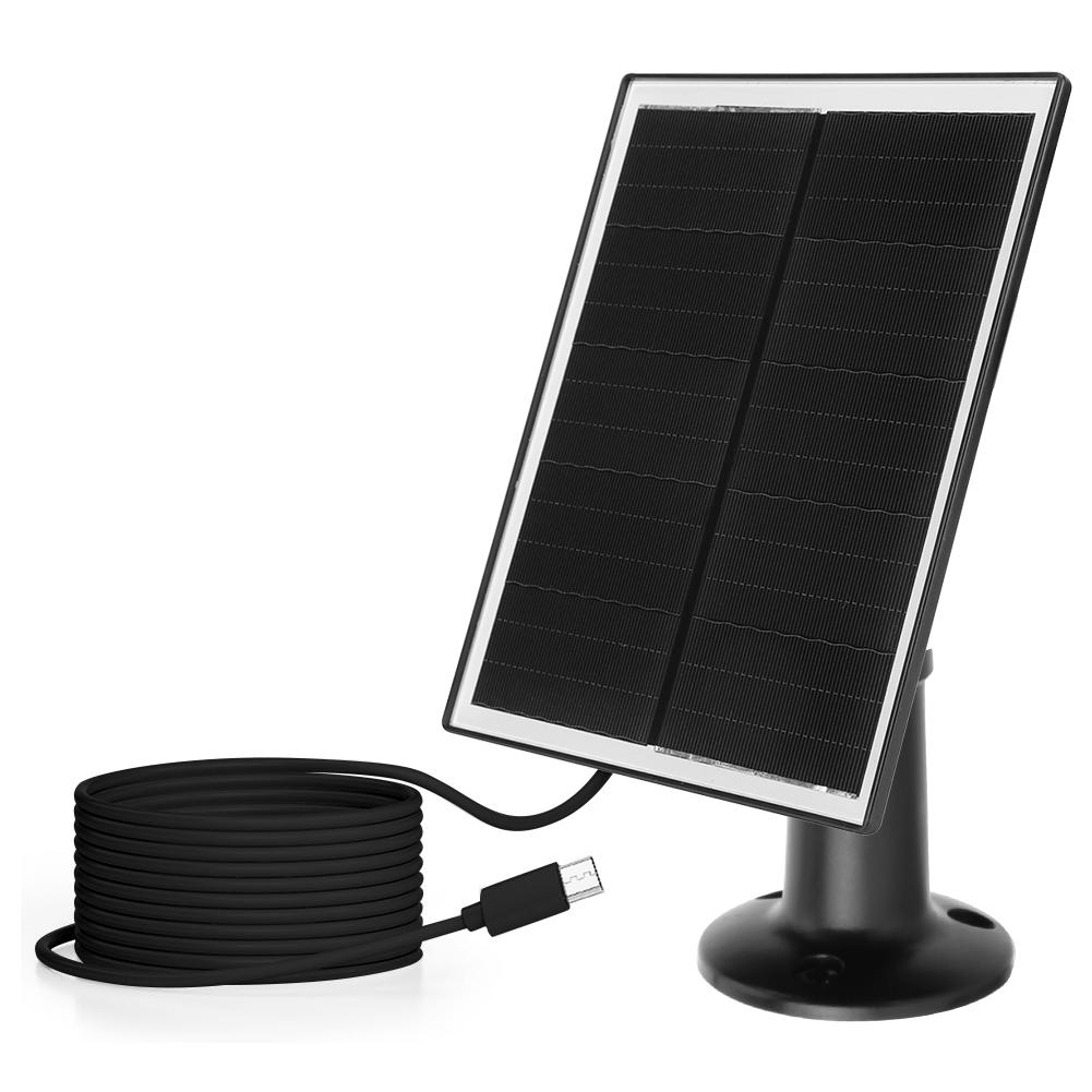 

6W 5V Shingled Solar Panel Micro USB & USB-C Port Solar Panel Charger IP65 Waterproof Solar Panel Kit for Phone iPad Outdoor Use