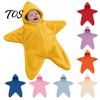 Cute Star Shape Baby Romper Newborn Sleeping Bag, Soft Flannel Swaddle Blanket for Boys Holiday Costume Girls, Warm Photography And Cozy Sleepwear