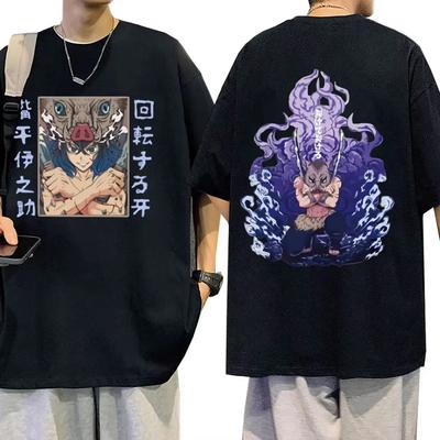 Tricouri Anime Demon Slayer Hashibira Inosuke Tricou Grafic Vară Îmbrăcăminte Bărbați Femei Modă Casual Supradimensionat Mânecă Scurtă