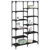 Black Oak Effect Bookshelf 100 X 32 X 170 Cm Particleboard