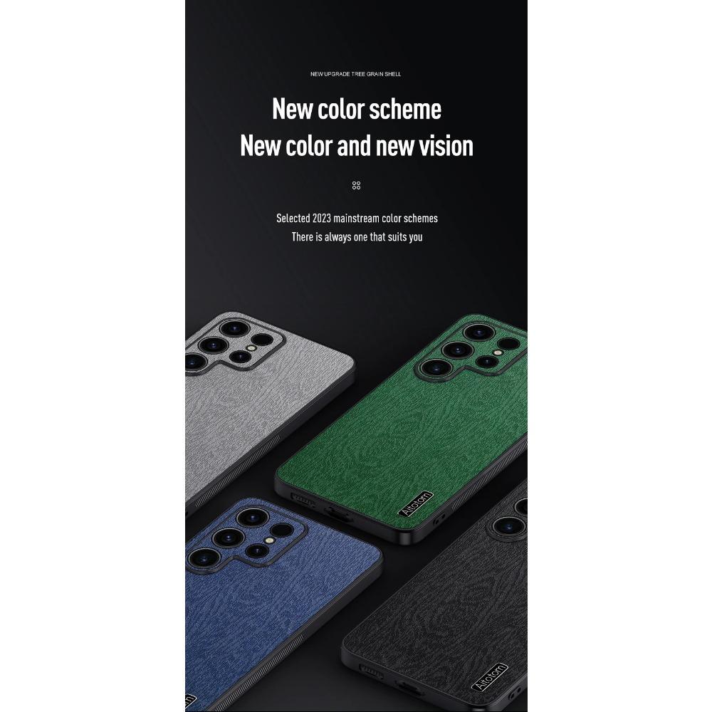 High-end Tree Grain Leather Texture Silicone Case for OnePlus ACE 3 2 Pro V 12 Phone Business Full Protection Cover