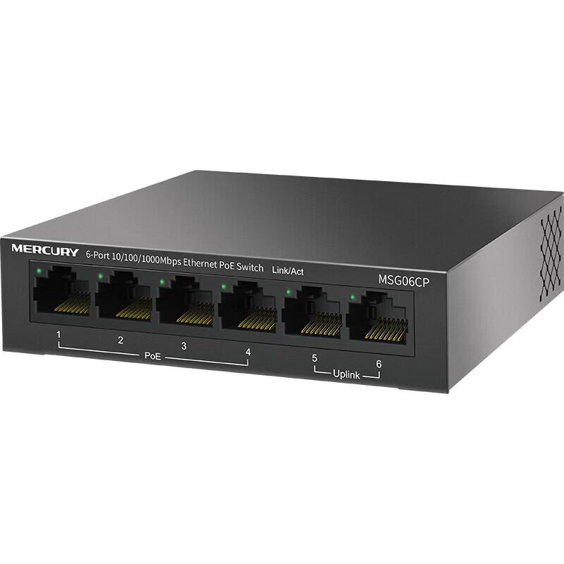 MERCURY 6-Port Gigabit PoE Switch