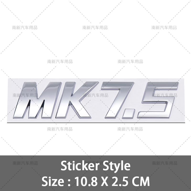 For VW VOLKSWAGEN 2026 New 3D MK5 MK6 Mk7 MK7.5 MK8 Badge Logo Car Rear Trunk Emblem Car Styling For VW Volkswagen Golf MK 5 Mk 