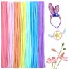 Fenrry 100PCS Pipe Cleaners Chenille Stem Solid Color Pipe Cleaners Set for Pipe Cleaners DIY Arts Crafts Decorations