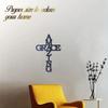 Divine Mercy Stainless Steel Cross Wall Decor for Christian Home and Office