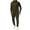 Men's  Winter Pocket Sweatshirt Top Pants Sets Sports Suit Tracksuit  