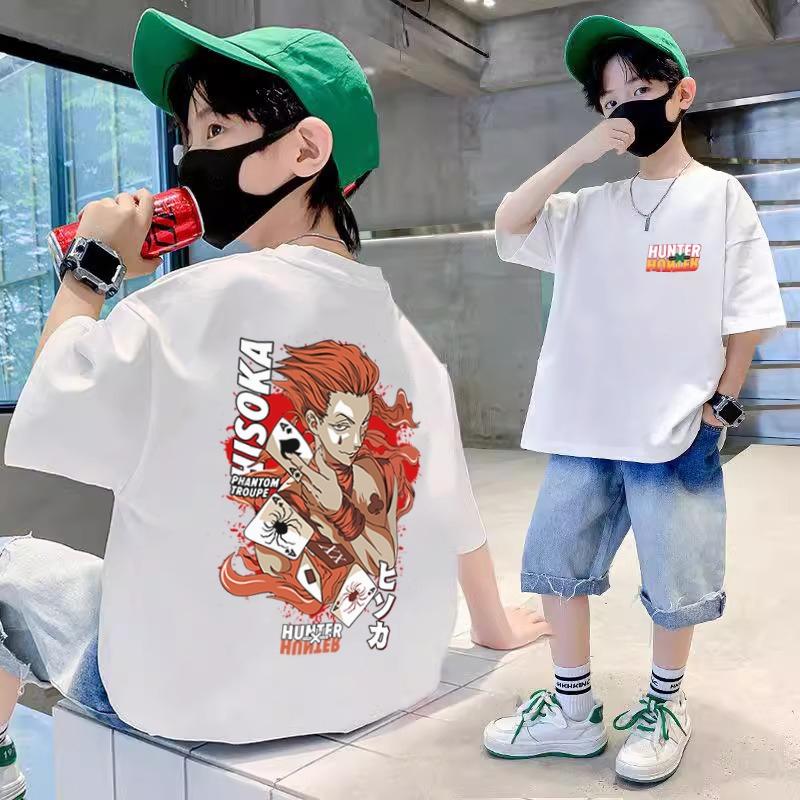 Children's short sleeved T-shirt, boys and girls' large children's T-shirt