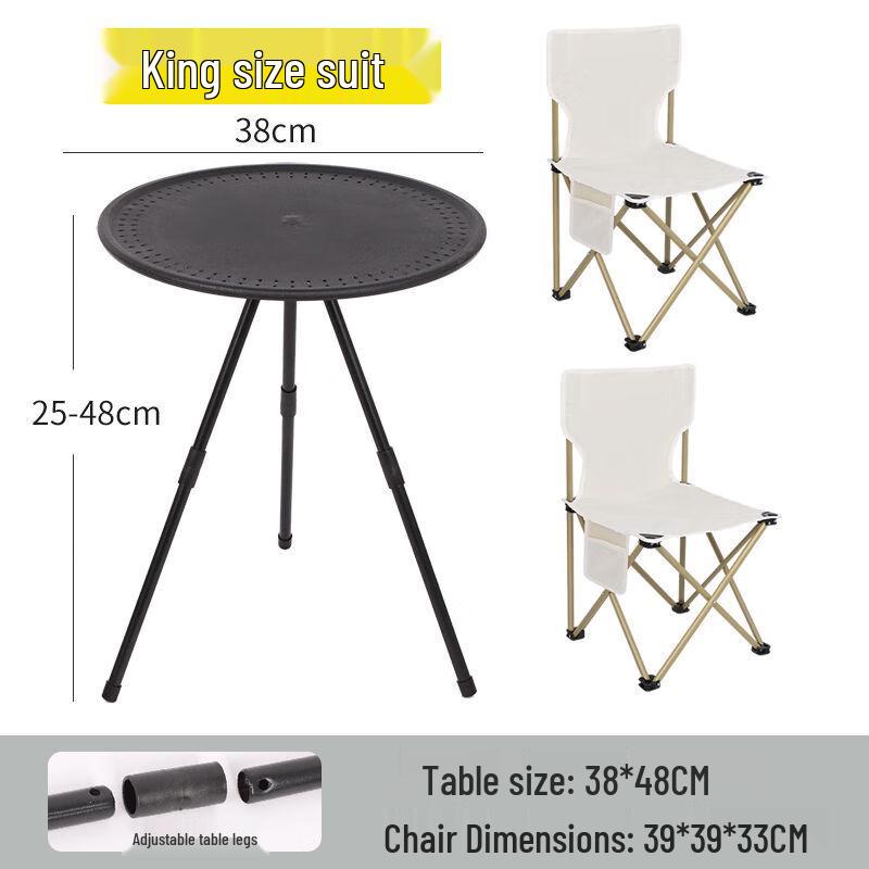 Handon Ultra-light Folding Aluminum Outdoor Round Table