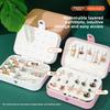 Medium Jewelry Storage Box Simple Double-layer College Student Dormitory Exquisite Gorgeous Necklace Ring Packaging Box Jewelry