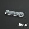 DIY Transparent Thin Plate Figures 3024 3023 Building Blocks 1x1 2X2 1x2 Dot Assemblage Educational Construction Clear Brick Toy