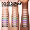 2 IN 1 Bullet Pearlescent Eye Shadow Pen Pointed Eyeliner Stick Caramel Brown Black Eyeshadow Makeup Silky Smooth Waterproof Lasting Eyeshadow