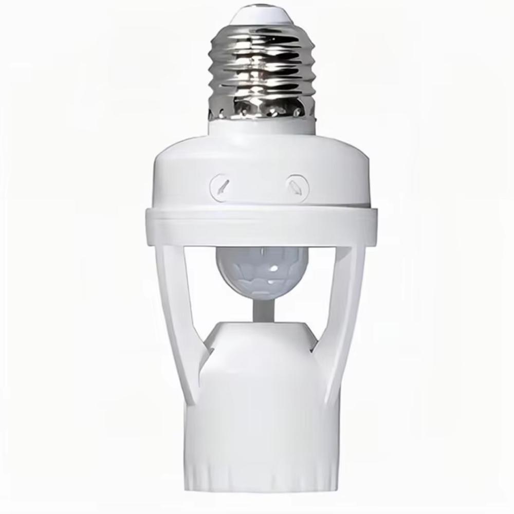 Socket E27 Converter With PIR Motion Sensor Ampoule 110-240V LED E27 Lamp Base Intelligent Light Bulb Switch MAX 60W