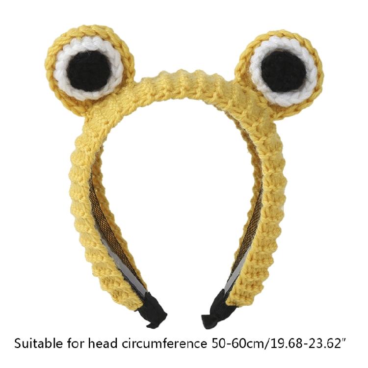 Cartoon Animal Wash Face Headband Knitted for Frog Headbands Lovely Party Hair P