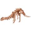 Wooden 3D Puzzle Dinosaur Model Assembly Kit Easy To Play Wooden 3D Puzzle Triceratops Desk Decoration Picture Book Prop Handmade Assembly Kit Gift