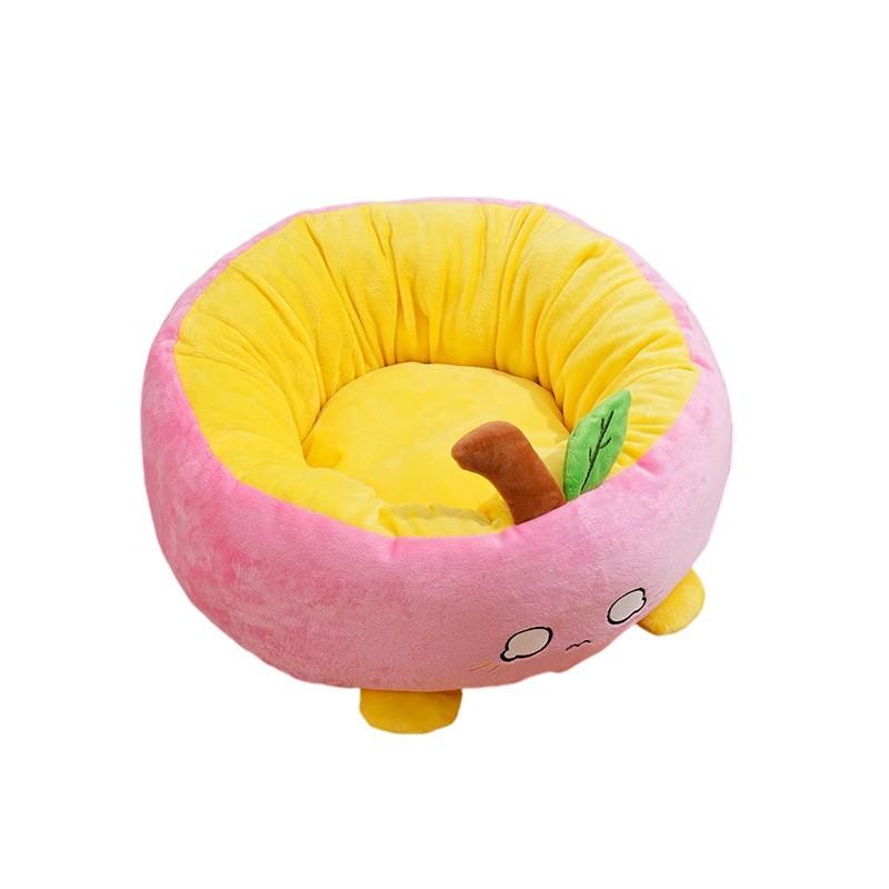 Pet Circular Nest Removable and Washable Plush Cat Nest Warm Pet Supplies Dog Bed Mat Cooling Pet Bed