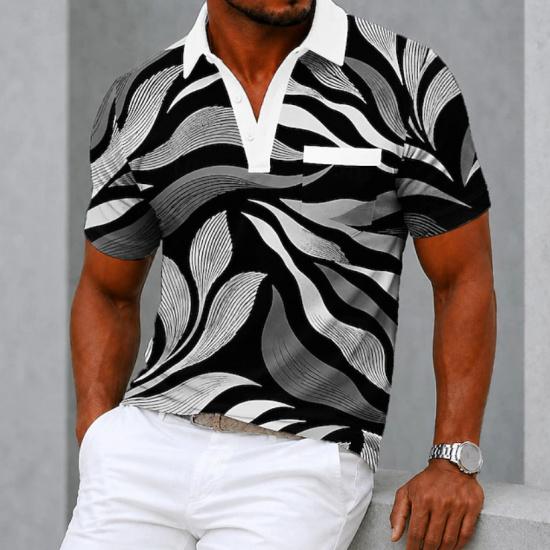 Men's Short-Sleeve Summer Casual Polo Shirt New Men's Shirt