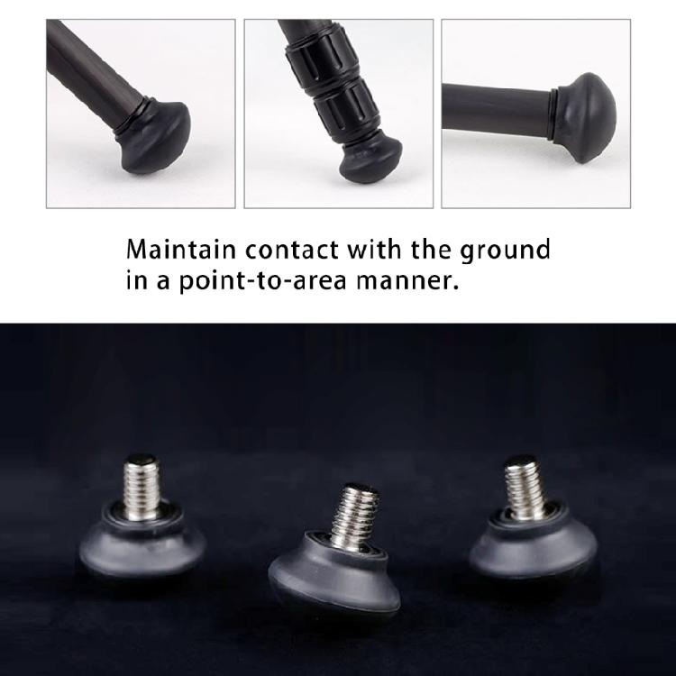 NonSlip Tripods Feet Spikes Rubber and Stainless Steel Fit All 3/8" Thread Tripods Monopods