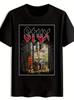 [Retro Rock T-shirt] Retro Rock "Styx" Black Graphic T-shirt | Short Sleeve Crew Neck