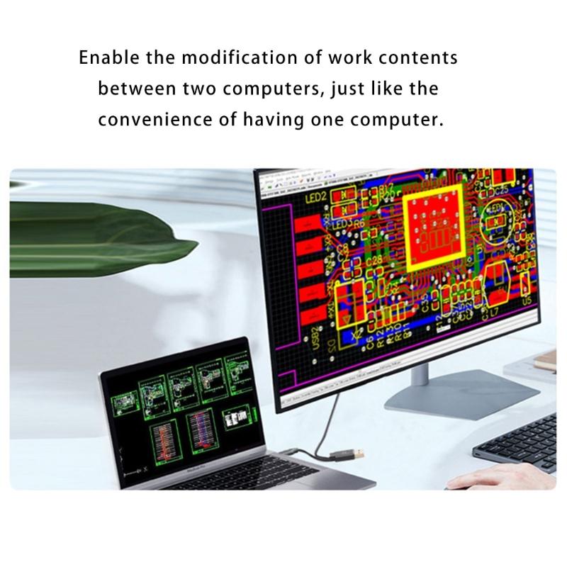 Universal USB +Type C Flexible Extension Cable for PC to PC Wide Operating Systems Data Sync USB2.0/USB3.0 Optional