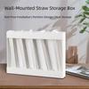 Acrylic Straw Storage Dispenser 5 Grids Kitchen Accessories Container  Spoons Chopsticks