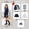 British Style Winter Uniform for Primary and Kindergarten – Children's Velvet Suit Set with Jacket