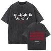 Vintage Gewaschen Rap NATOS WAOR Grafik Sommer 2026 Hochwertiger Druck Teenager Locker T-Shirt Herren Damen Freizeit Kurzarm Tee