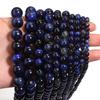 4 6 8 10 12mm Natural Stone Lapis Lazuli Tiger Eye Beads Round Loose Beads For Jewelry Making DIY Bracelets Necklace Accessories