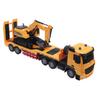 RC Semi Truck Excavator Toy Set Educational Dual Remote Control Battery Powered 2 In 1 Construction
