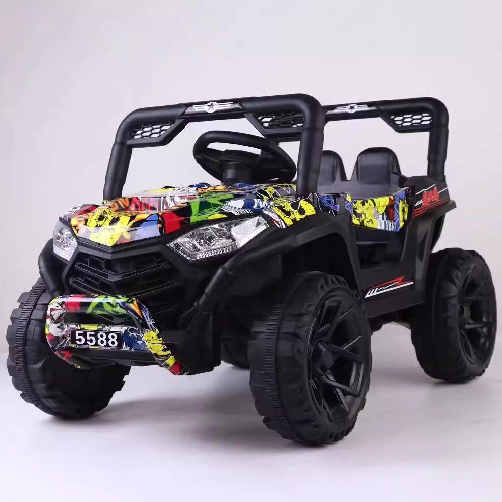 Children's and Adults' Remote-Control Electric Off-Road Car, Dual-Drive, Four-Wheel Toy Vehicle