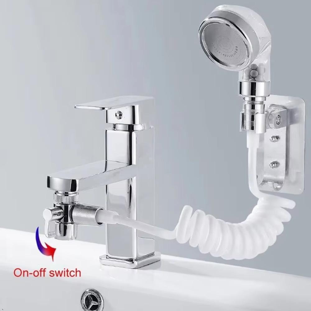Retractable Water Hose Water Tap Connector Filterable Kitchen Sink Splitter Bathroom
