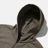 Moif [Aw25] Baggy Zip Hooded Sweat / Olive