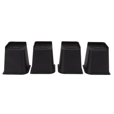 4 Stück Möbelhöherlegung 6 Zoll Schwerlast Rutschfest ABS Betthöherlegung Liftblock für Stuhl Sofa