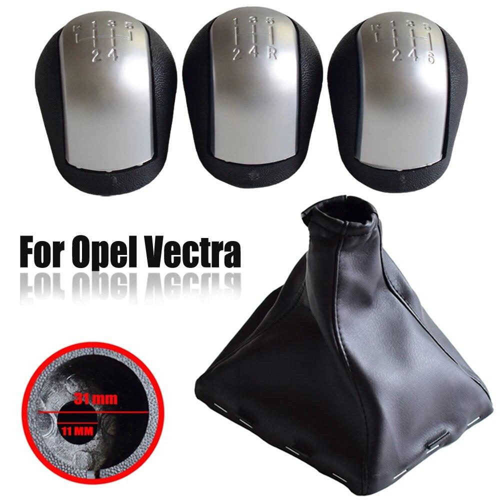 For Opel Vectra C B Corsa Astra G SIGNUM Combo 02-05 Manual 5 6 Speed Car Gear Shift Knob Lever HandBall With Gaiter Boot Cover
