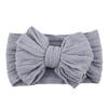 Solid Cable Bow Baby Headband for Child Nylon Layers Headwear Kids Elastic Turban Headwraps Newborn Boys Girls Hair Accessories