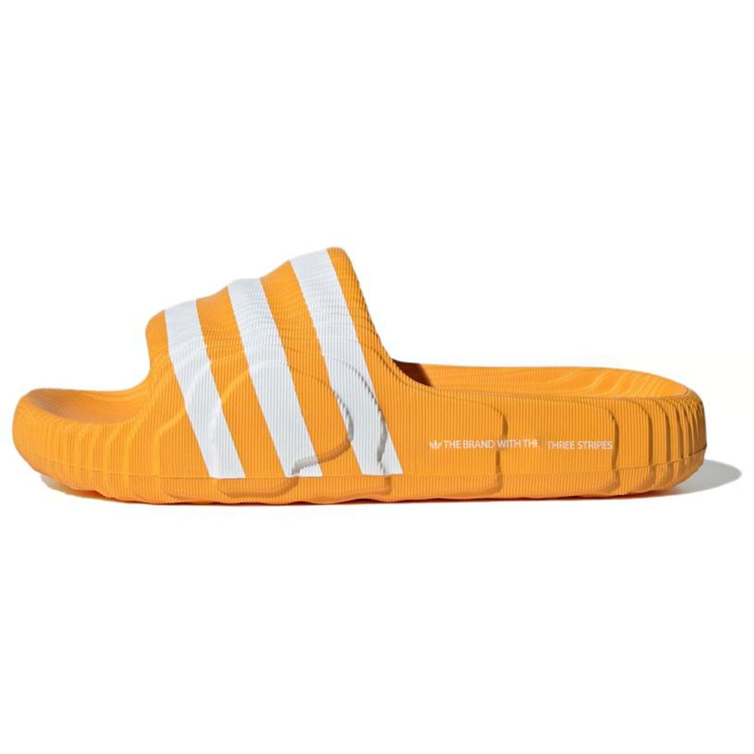 adidas Adilette 22 Slides Asia Sizing  Yellow White  Men s IE9183 EU 38