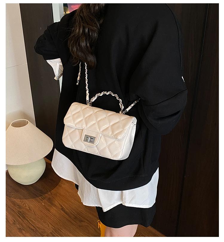 Exquisite mini small bag women's 2025 new diamond embroidered thread versatile chain messenger bag summer popular small bag