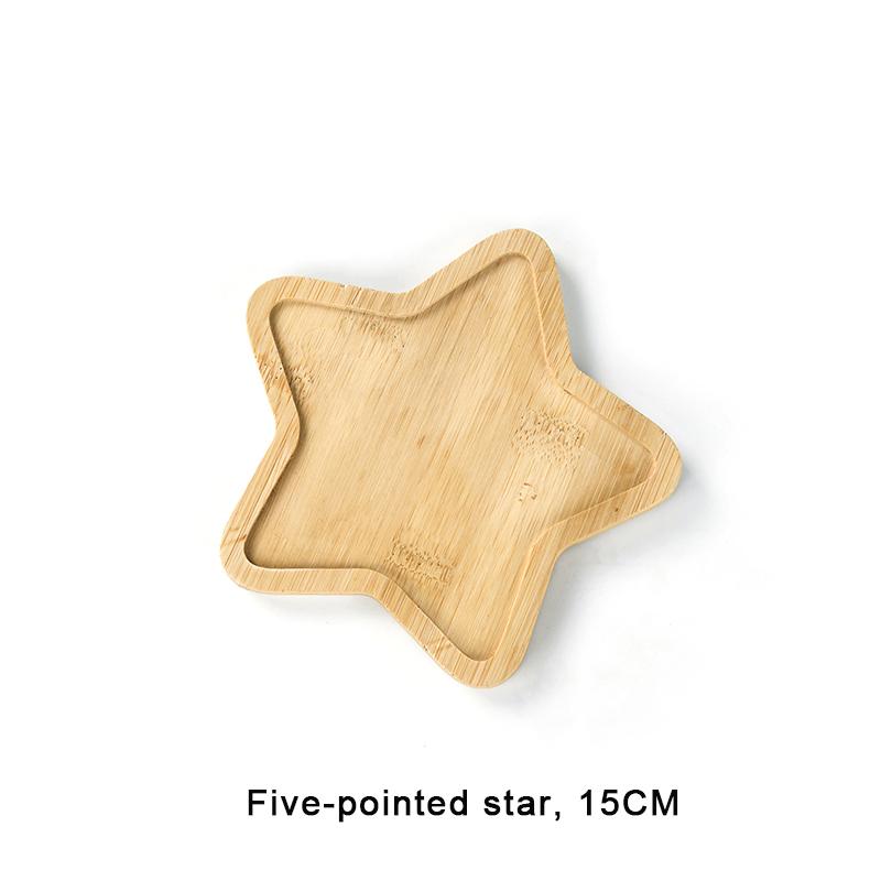 Einfacher Stil Hausdekoration Sukkulenten Bonsai Halter Runde Quadratische Blumentopf Basis Bambus Holz Tablett